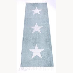 Tppe blt med slv stjerne 70 x 200 cm