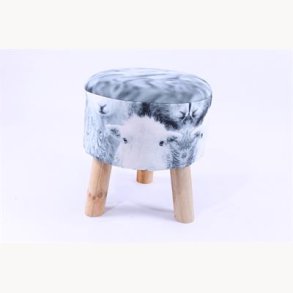 Stool with sheep