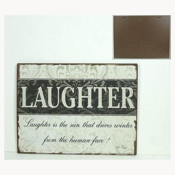 Metal sign - Laughter