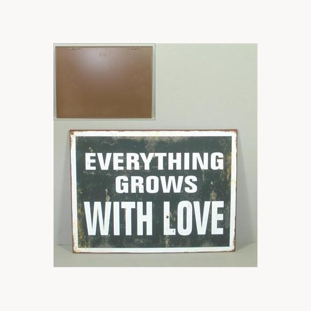 Sign - Everything grows with love