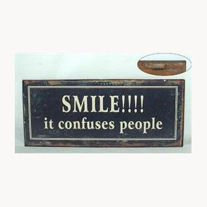 Metal sign - Smile