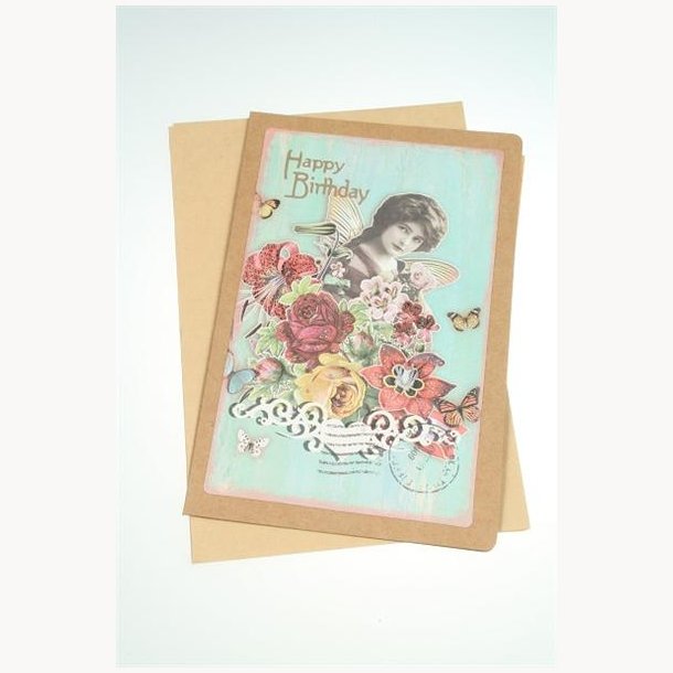 Card with envelope 12,5 x 17,5 cm