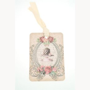 Card with string 8,5 x 16 cm