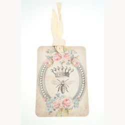 Kort med snor 8,5 x 16 cm