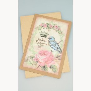 Card with envelope 12,5 x 17,5 cm