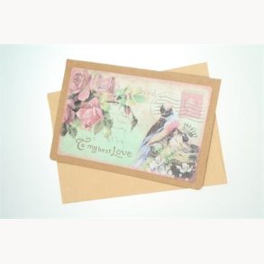 Card with envelope 12,5 x 17,5 cm